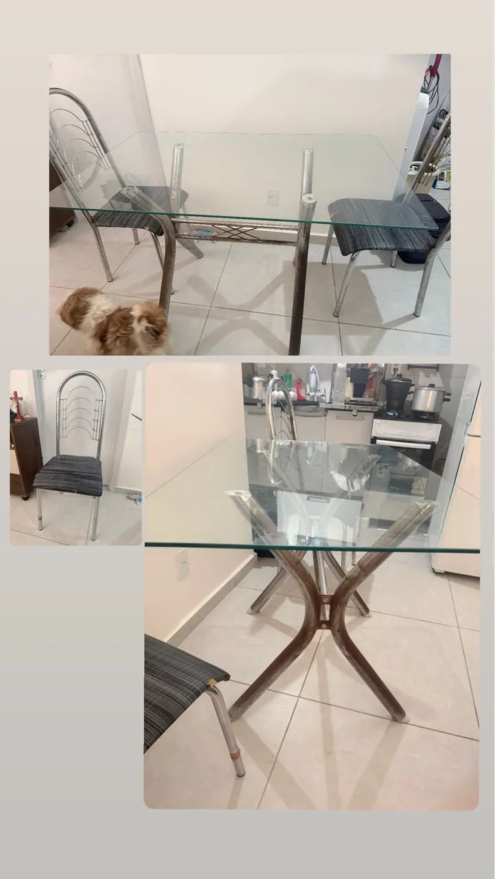 Mesa de vidro 