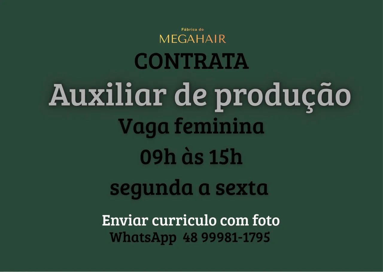 Auxiliar de produção 