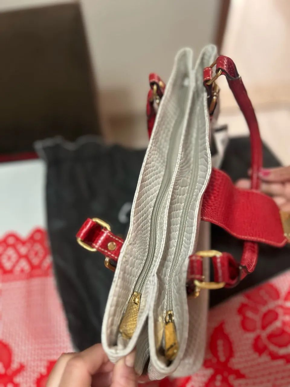 Bolsa de couro legítimo  - Foto 3