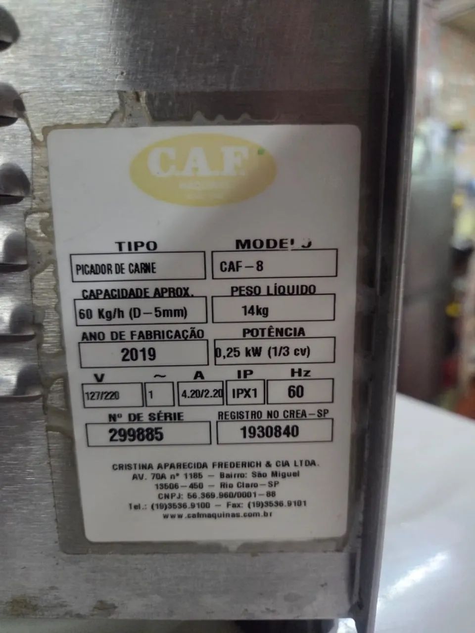 Moedor de Carne Elétrico CAF 8 - Foto 3
