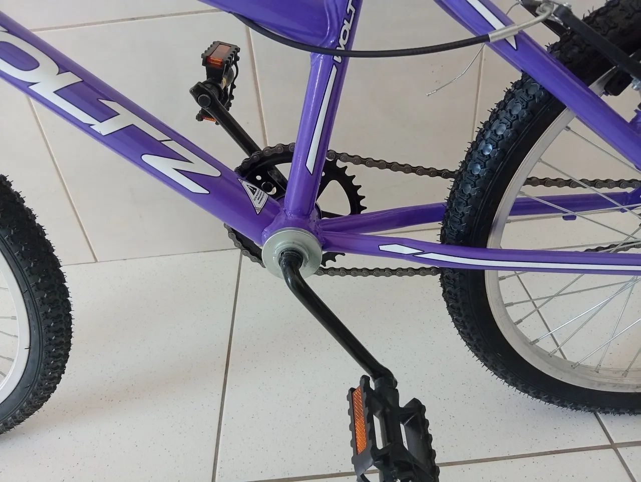 Bicicleta woltz aro 20 lilás  - Foto 5