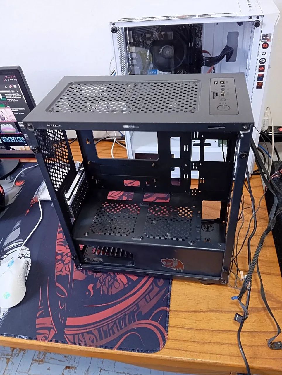 Gabinete Micro ATX PRETO USADO  - Foto 3