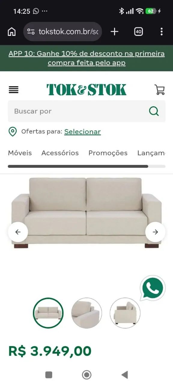 Sofá retrátil  - Foto 2