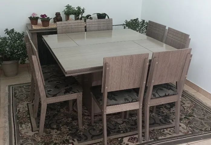 Mesa e balcão, conjunto c/8 lugares. - Foto 3