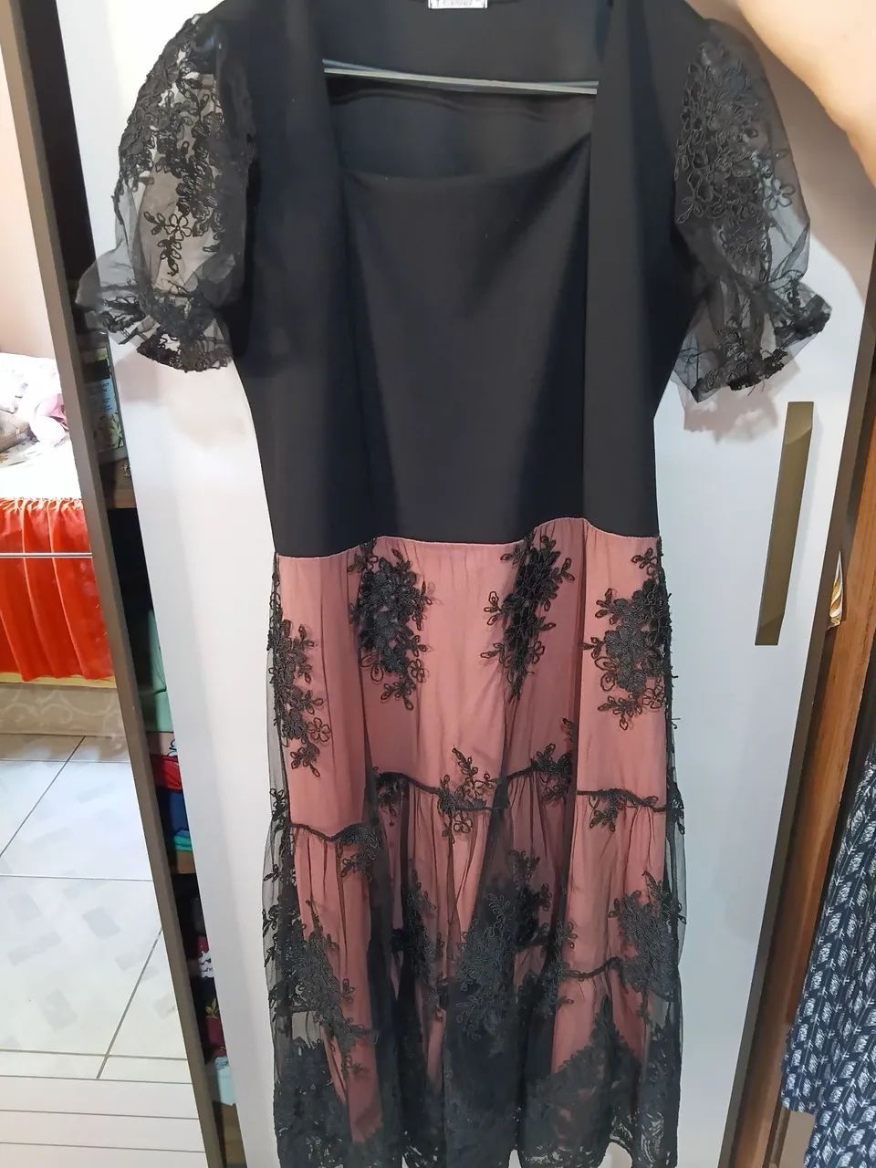 Vestido de renda preta para festa entrega gratis em toda pvh 
