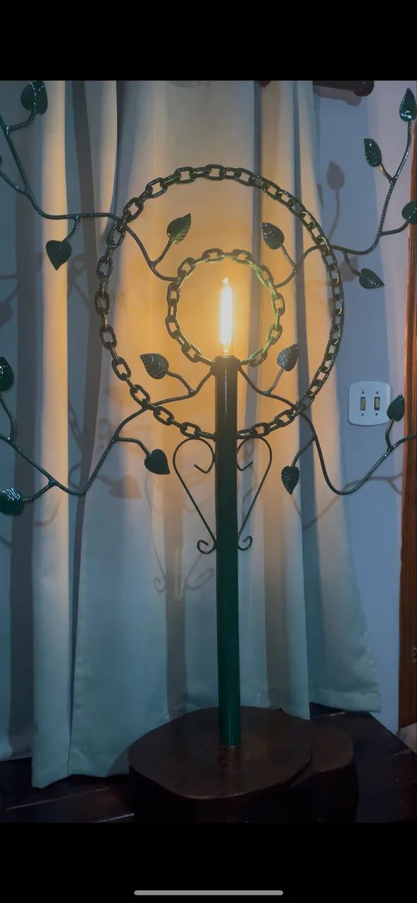 Lumin ária artesanal/rustica  - Foto 2