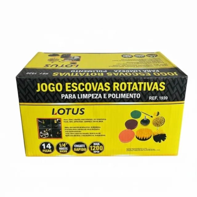 Jogo de Escovas Rotativas Limpar e Polir 14 Peças 1939 Lotus - Foto 3