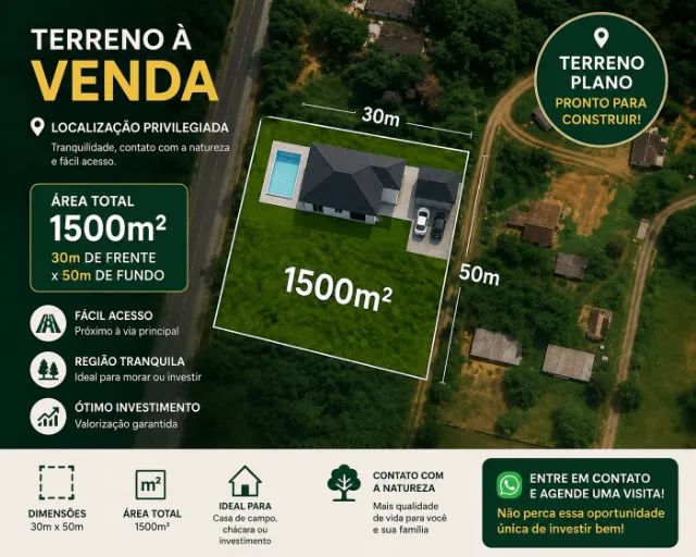O lugar perfeito para sua casa de campo 1500m² documentado - Foto 3