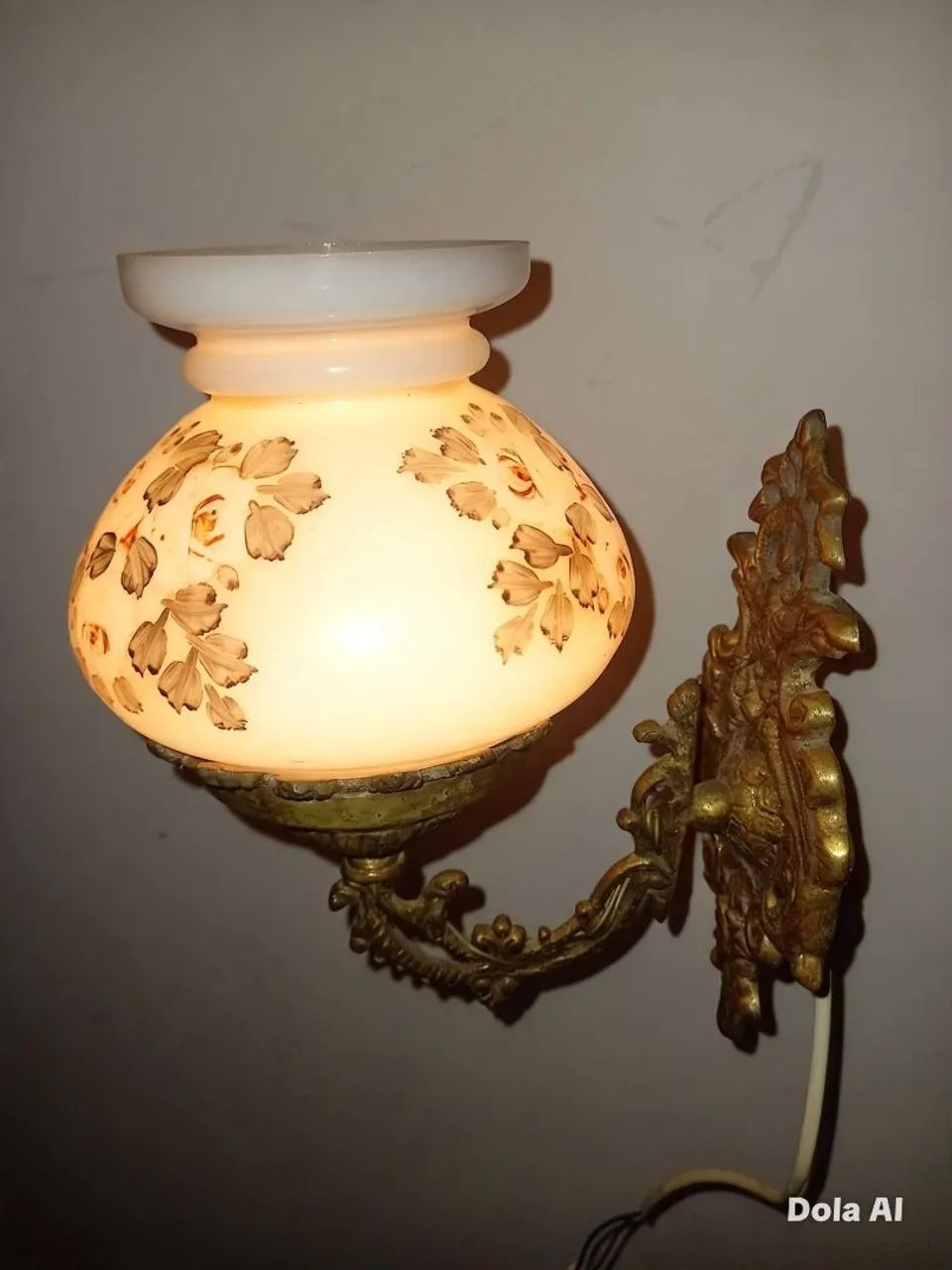 Arandela de bronze antigo - Foto 5