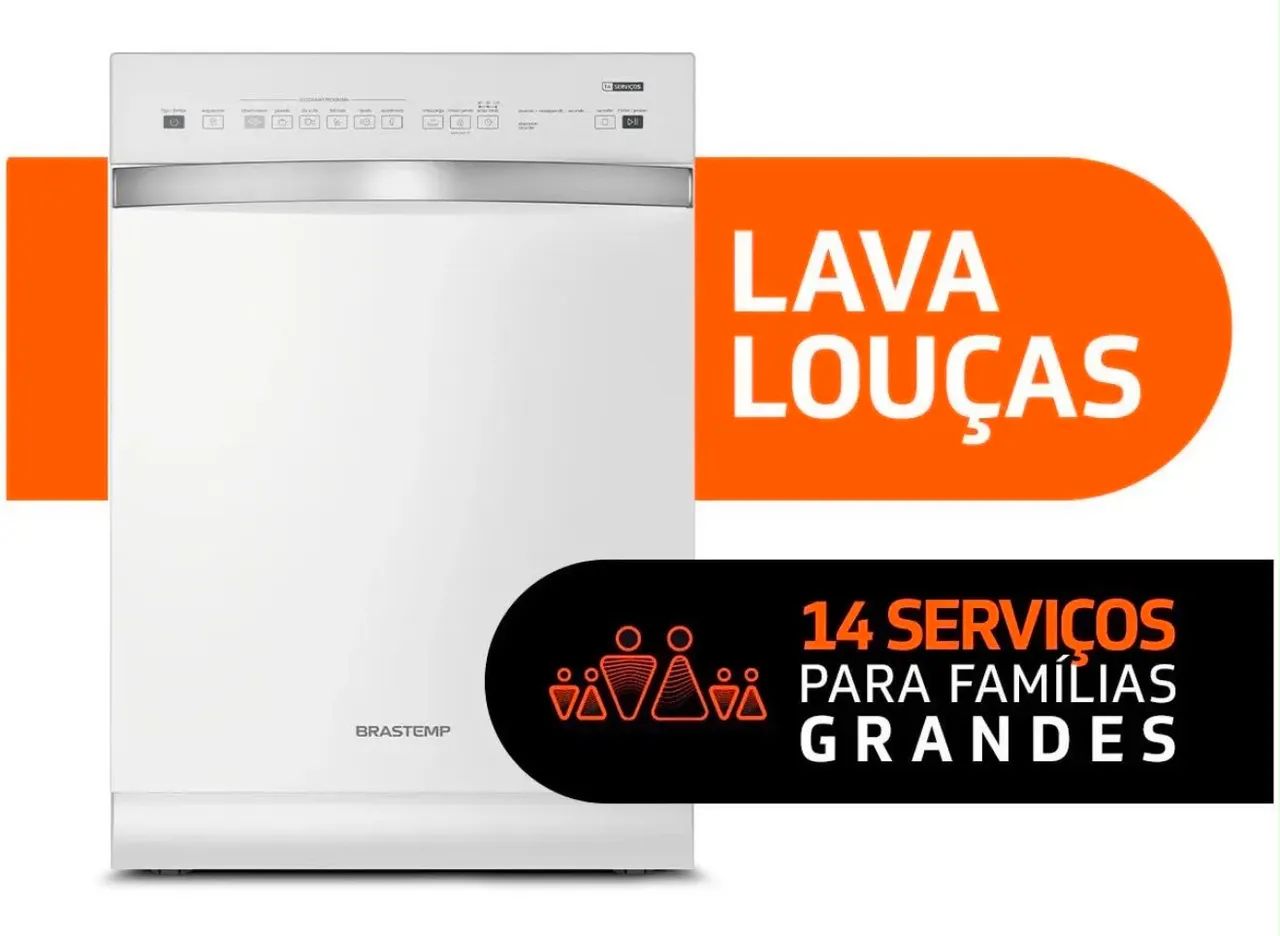 Lava louças Brastemp 14 serviços- NOVA