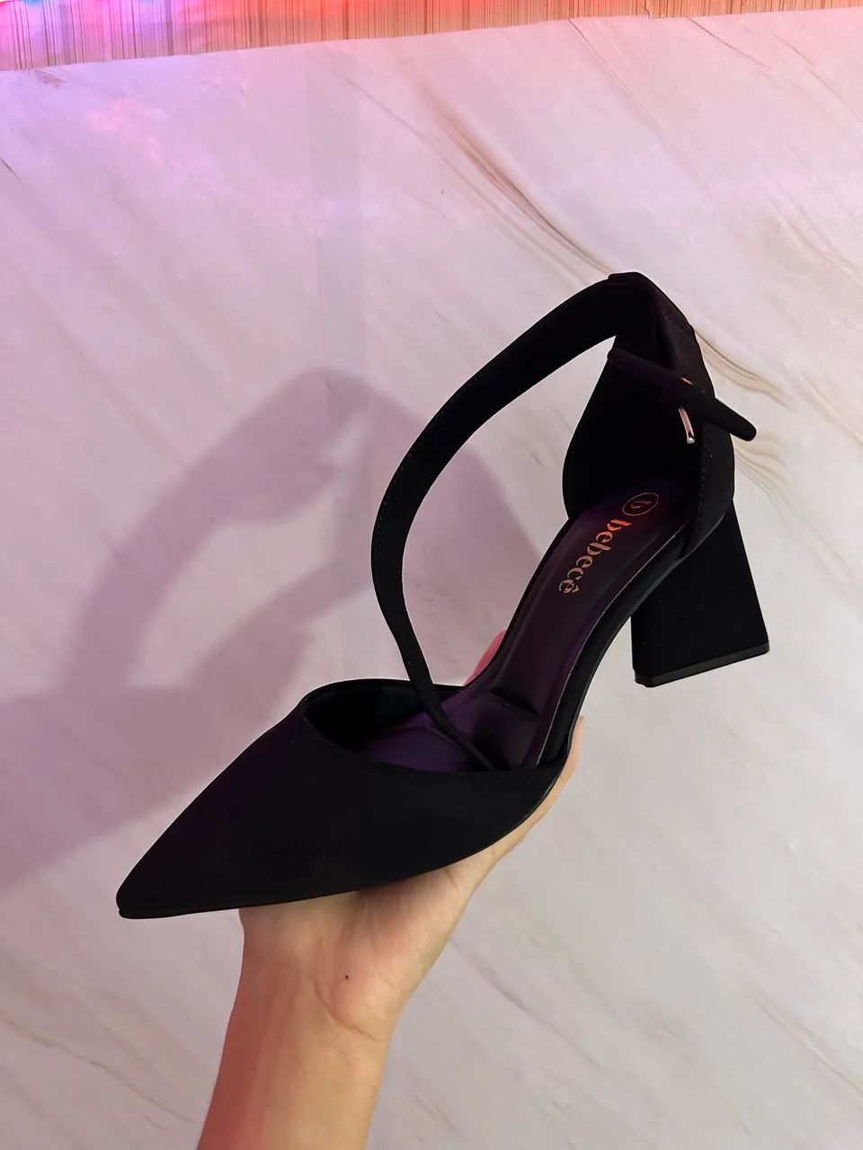 scarpin bebecê slingback preto