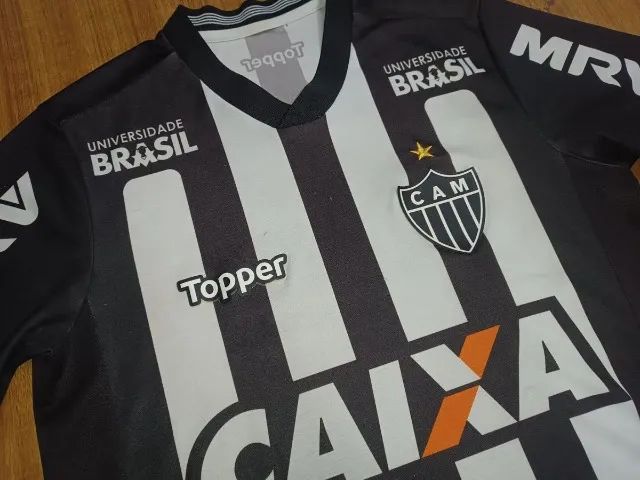 camisa original 2018 atlético mg topper listrada p - Foto 2