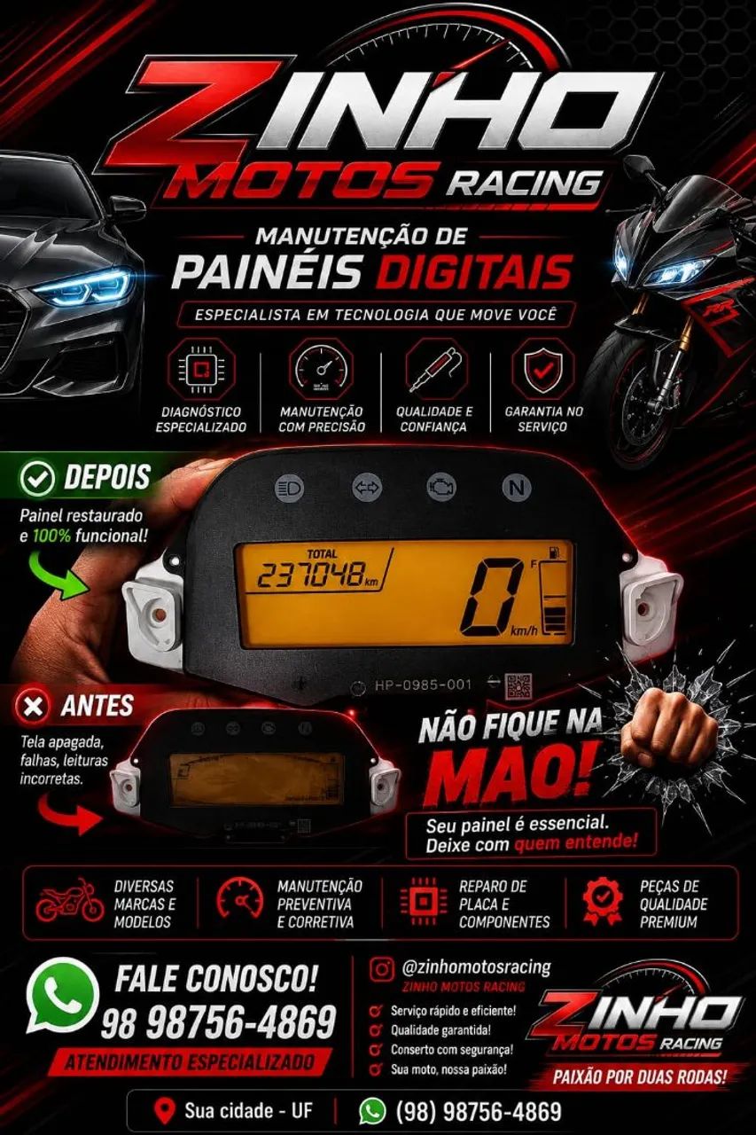 Concerto e restauração de Painéis digitais 