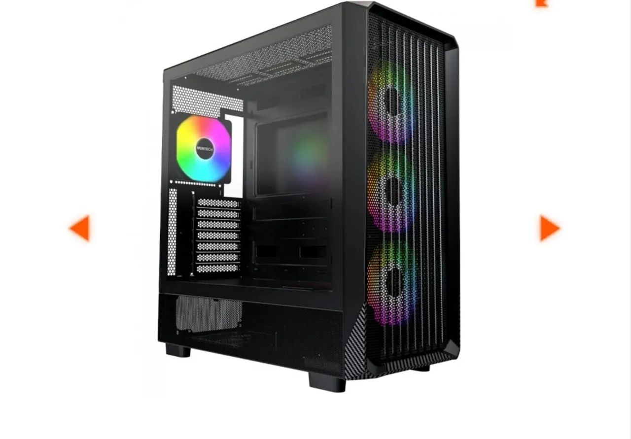 Gabinete montech com 4 fans 