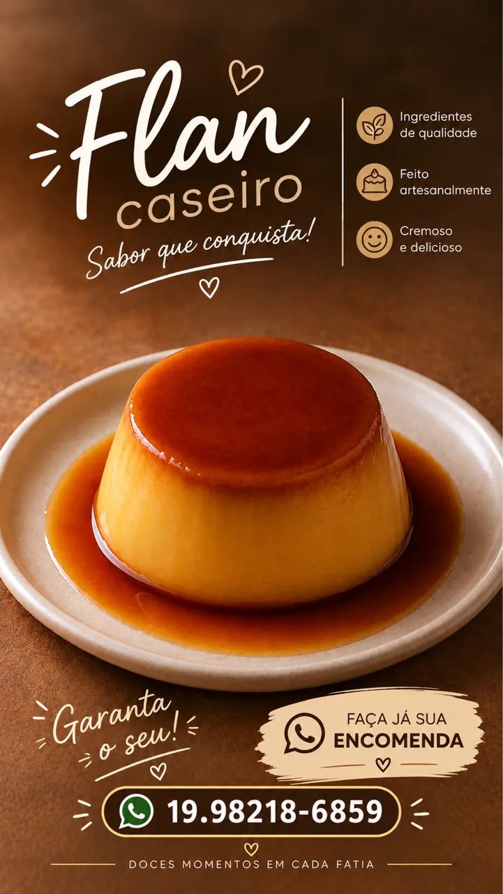 Flan caseiro 