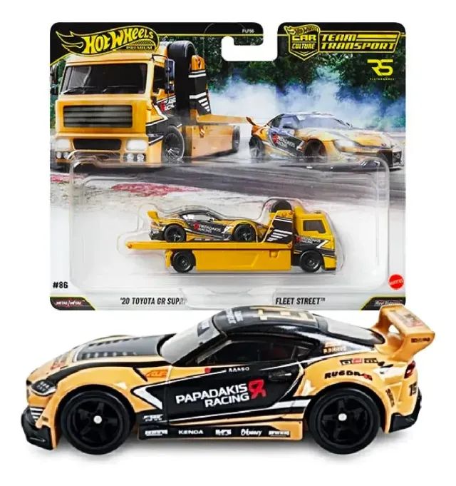 Hot Wheels Team Transport 20 Toyota GR Supra e Fleet Street JHX87