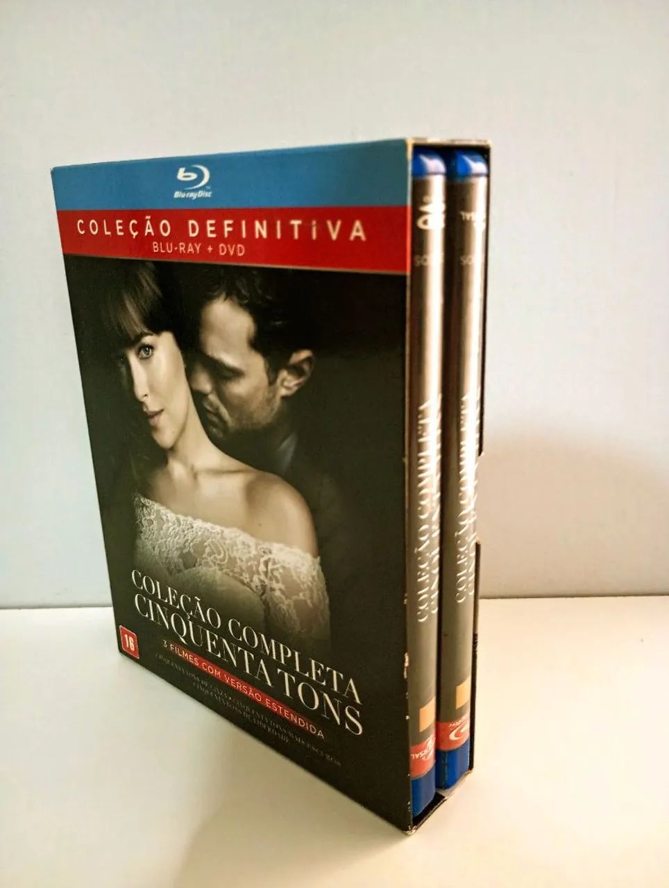 Blu-ray coleção completa cinquenta tons 6 discos.