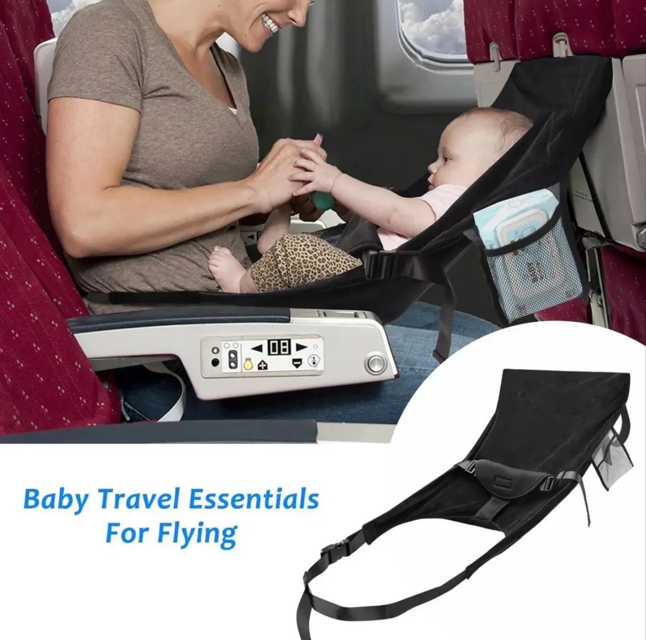 Extensor Infantil Portátil de Assento para Viagem de Avião