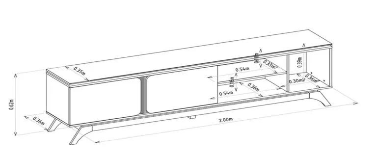 RACK ISTAMBUL 2,00M  MDF. PRONTA ENTREGA. - Foto 5