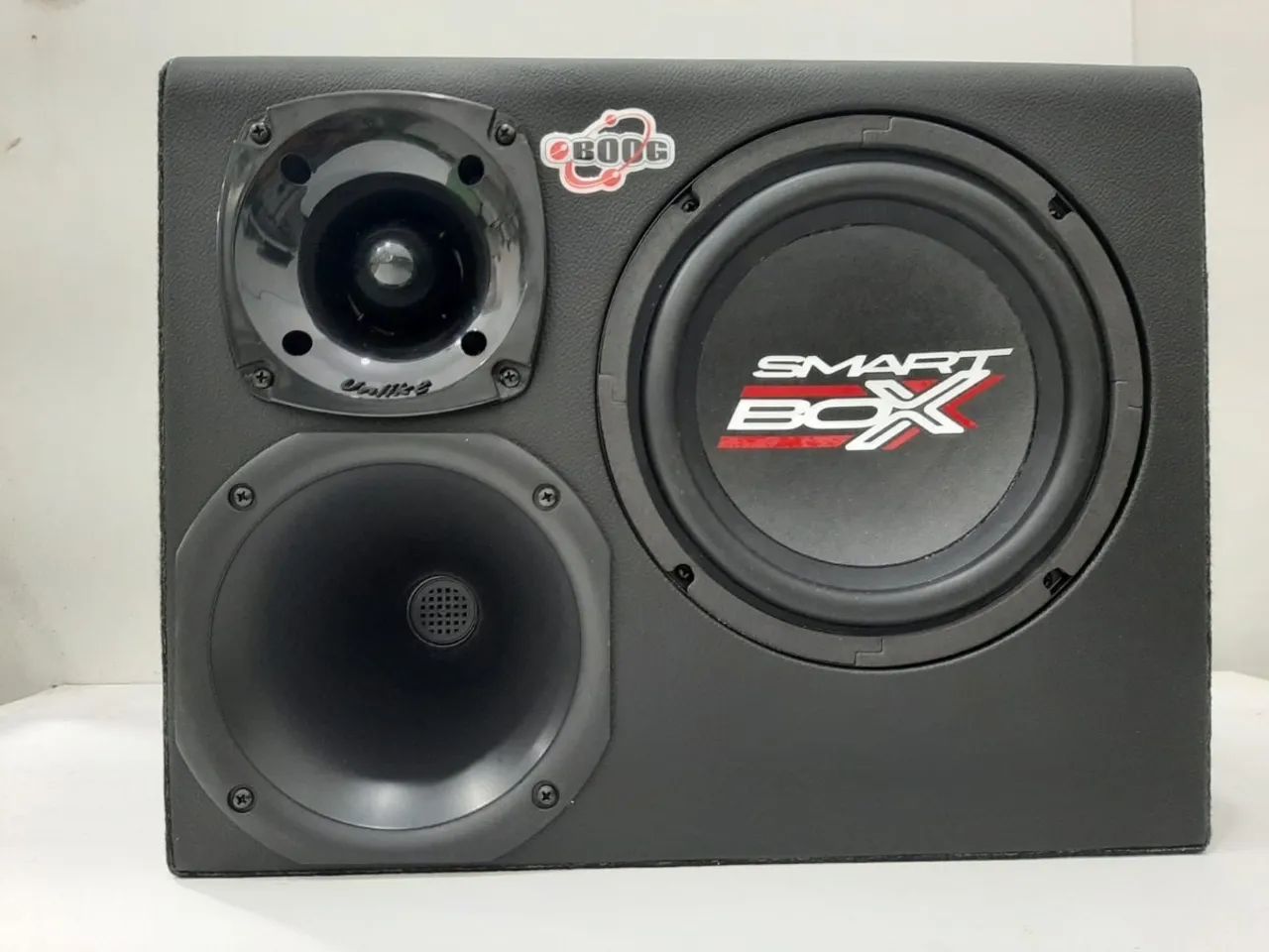 Caixa Smart Box Trio 8 Boog Som Amplificada Automotiva - Foto 4