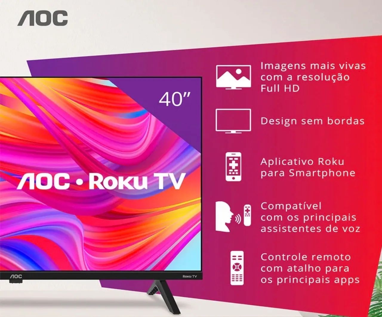 TV SMART televisão 40 polegadas c garantia novas - Foto 2