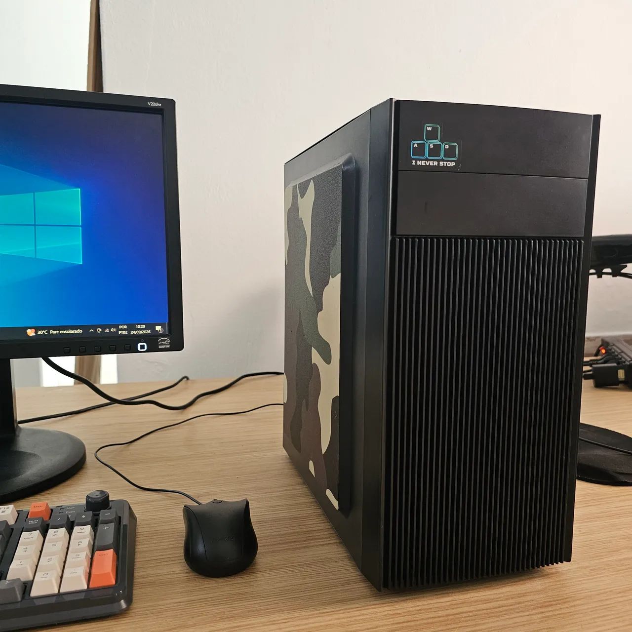 Computador i3 ssd 240 + HD de 500 monitor HP 20 polegadas - Foto 2
