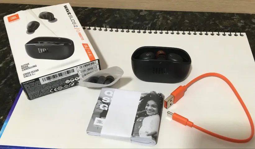 Fone de Ouvido Intra-Auricular JBL Wave Buds 2 - preto - Foto 2