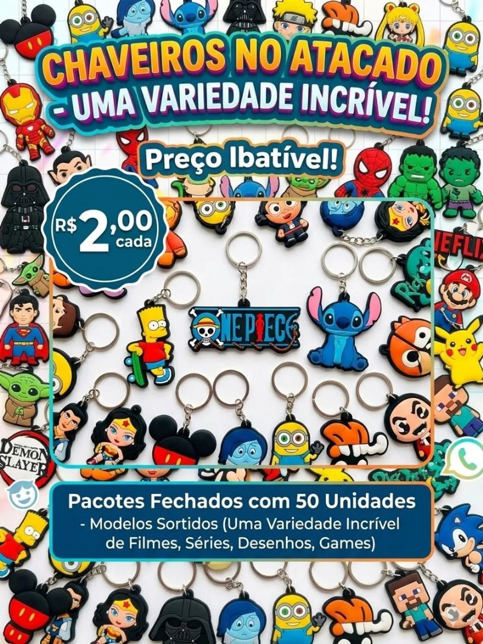 Chaveiros sortidos 