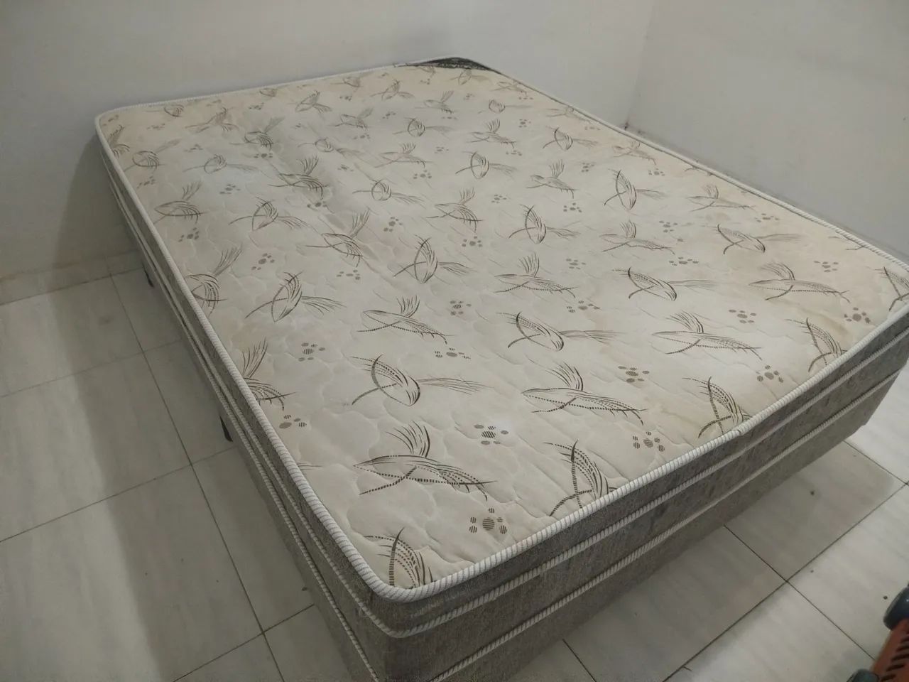 Cama box de casal conjugada molas ensacadas - Foto 3