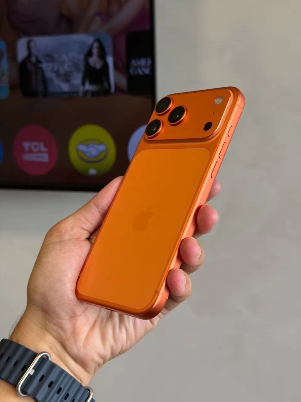 iPhone 17 Pro Max 256 gb Laranja Lacrado - Foto 3
