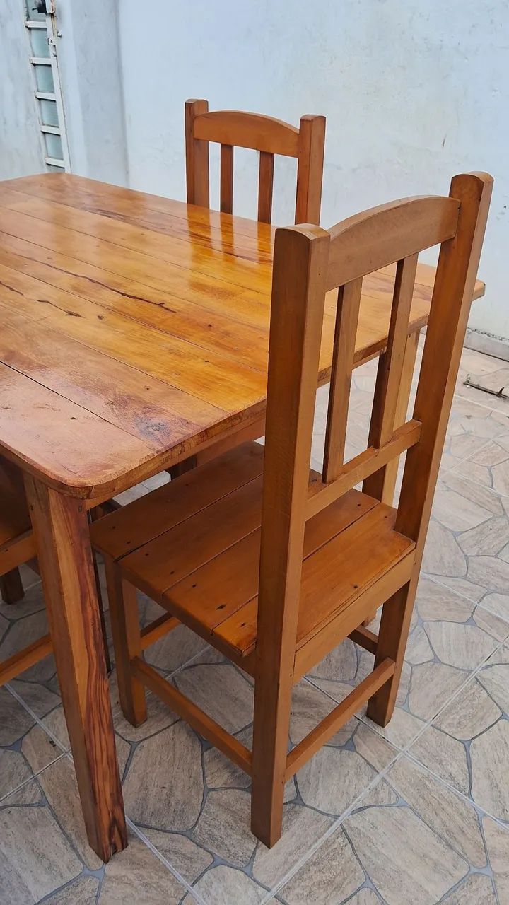 Mesa Madeira com Cadeiras  - Foto 4