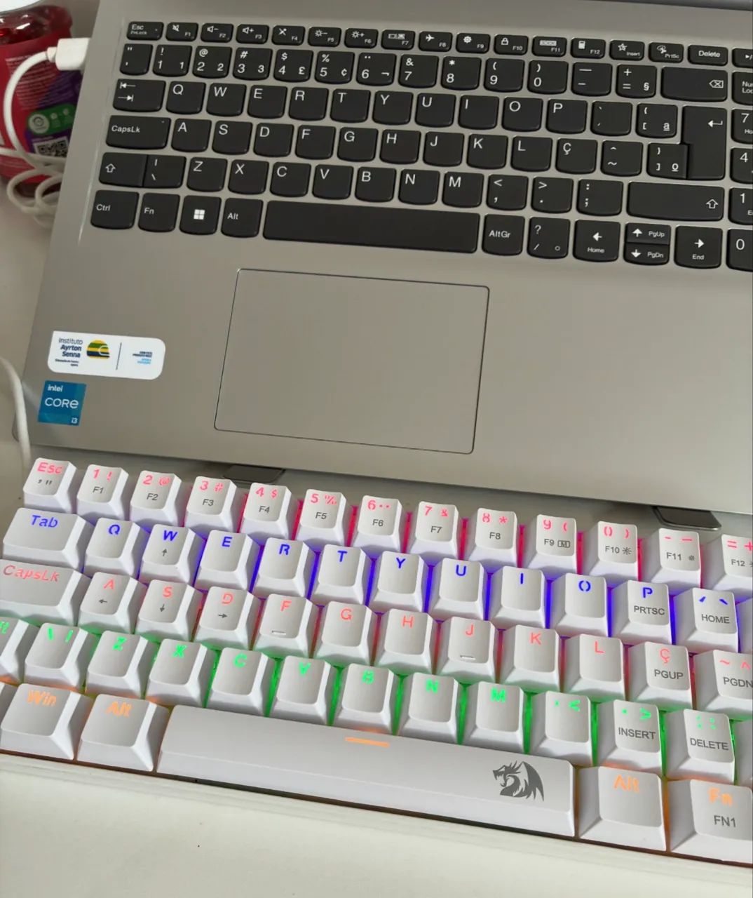 Teclado redragon branco
