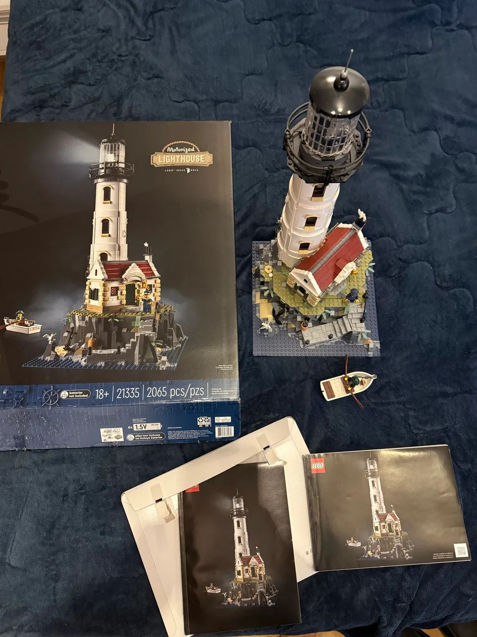 Lego Set 21335 Farol Motorizado com caixa e manuais completo original 