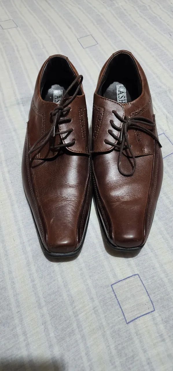 Sapato Social Derby de Couro 41