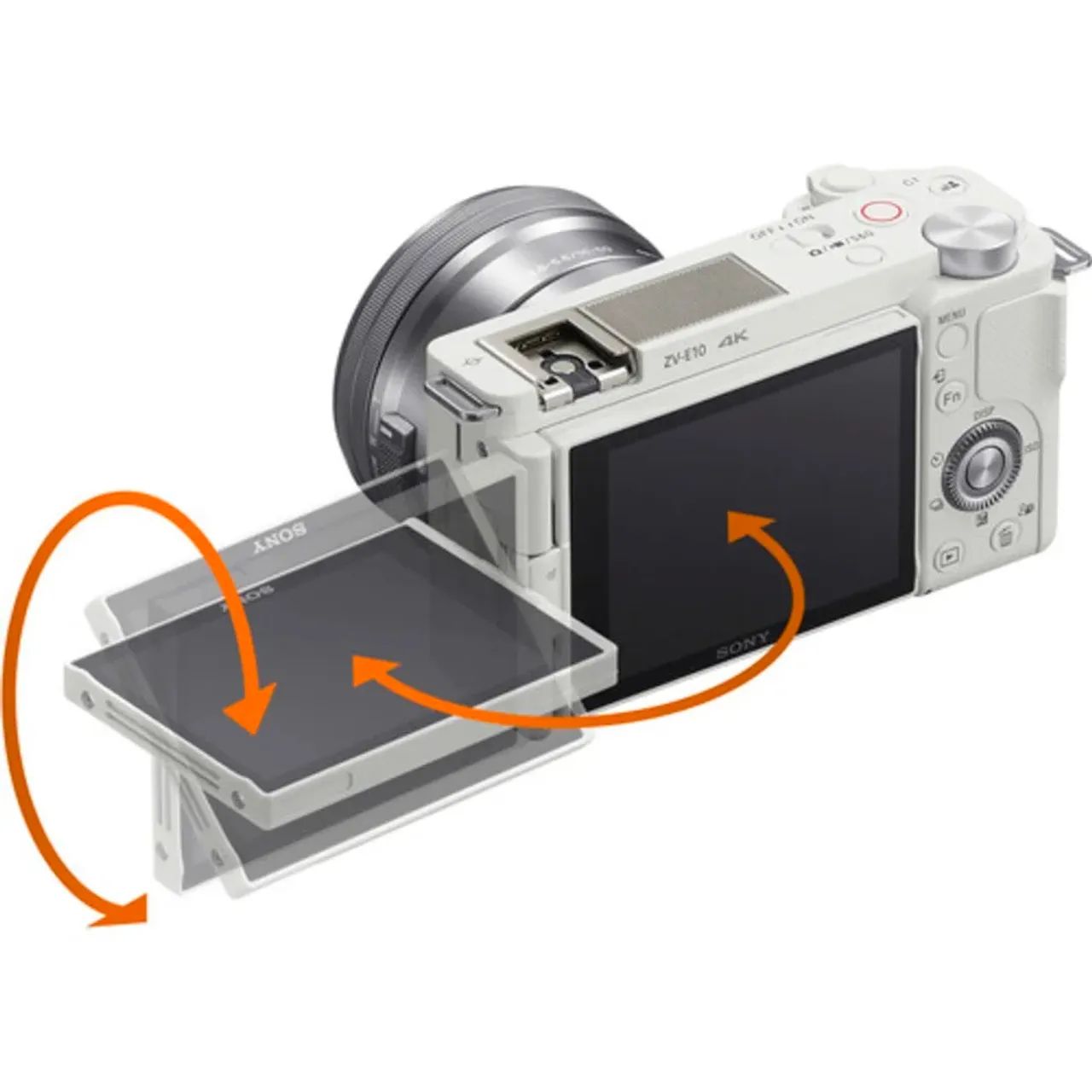 Camera Sony Zv-E10 4k Branca kit com Lente 16-50 - Câmeras e