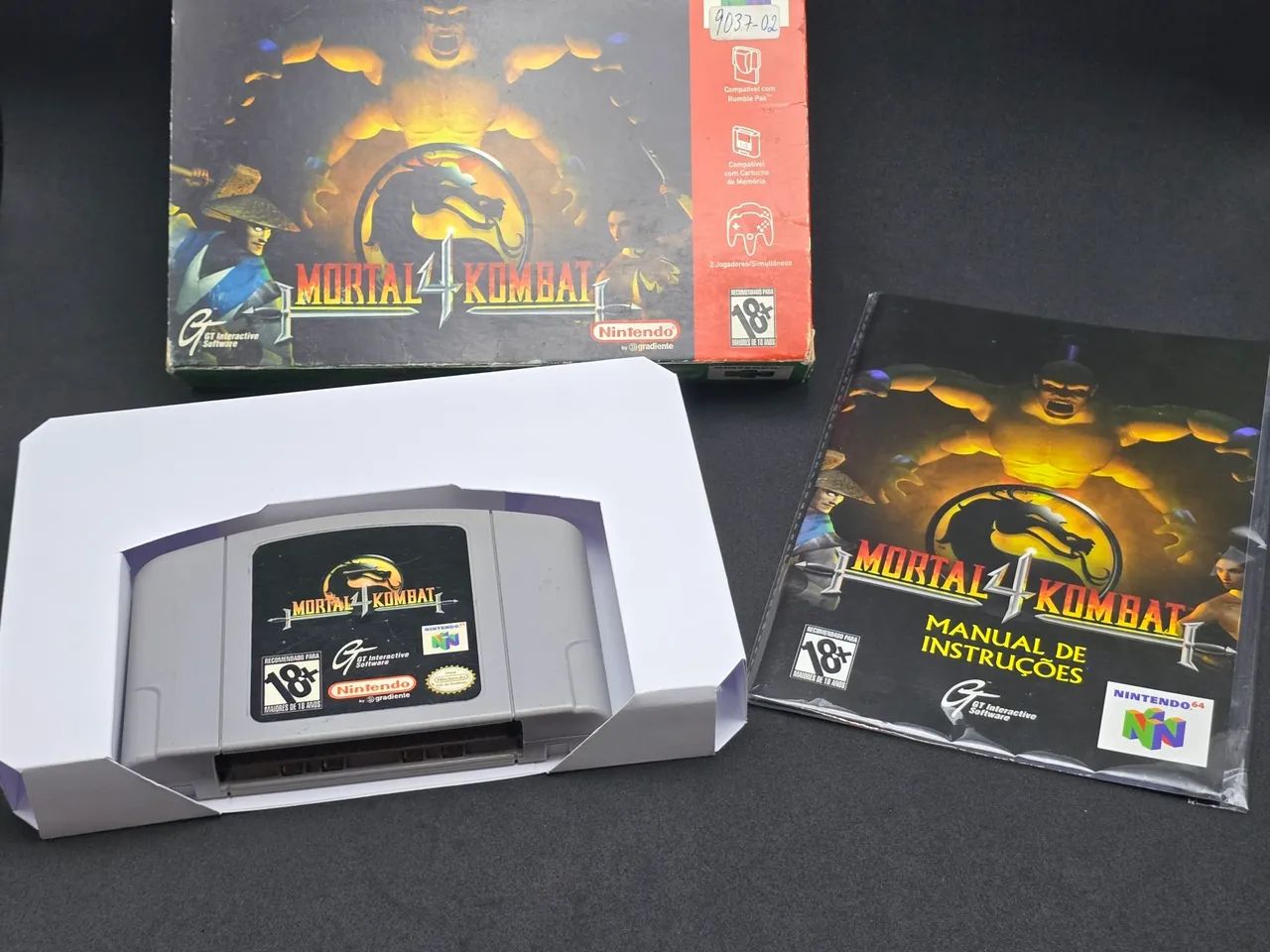 Mortal Kombat 4 Nintendo 64 GRADIENTE CIB ORIGINAL 