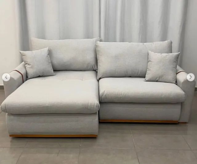 Sofá simples entrega rápida no linho 1,80m - Foto 2