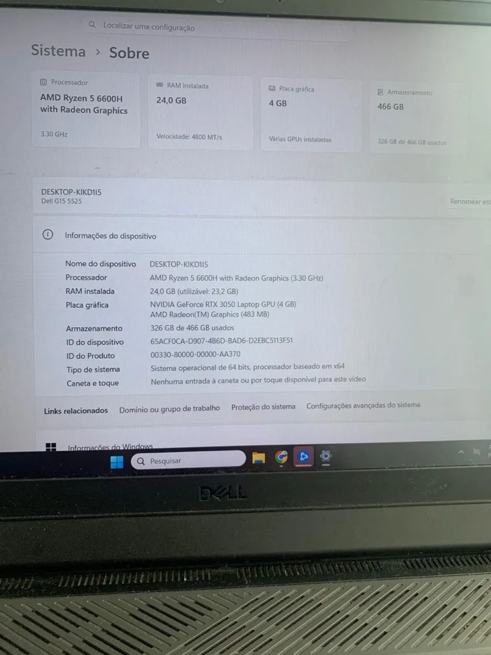 Notebook gamer Dell G15 - Foto 3