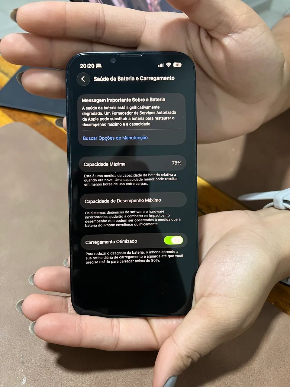 iPhone 14 (nunca mexido) com 78% de saúde da bateria - Foto 3