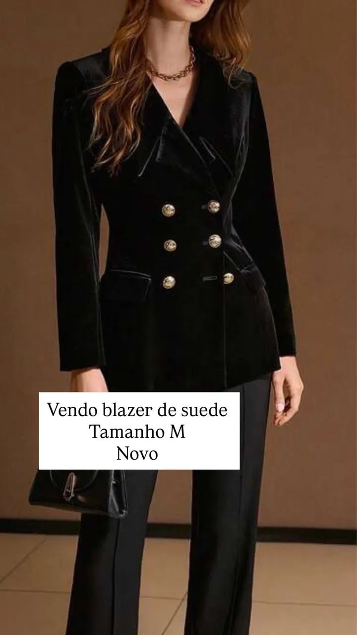 Blazer de suede 