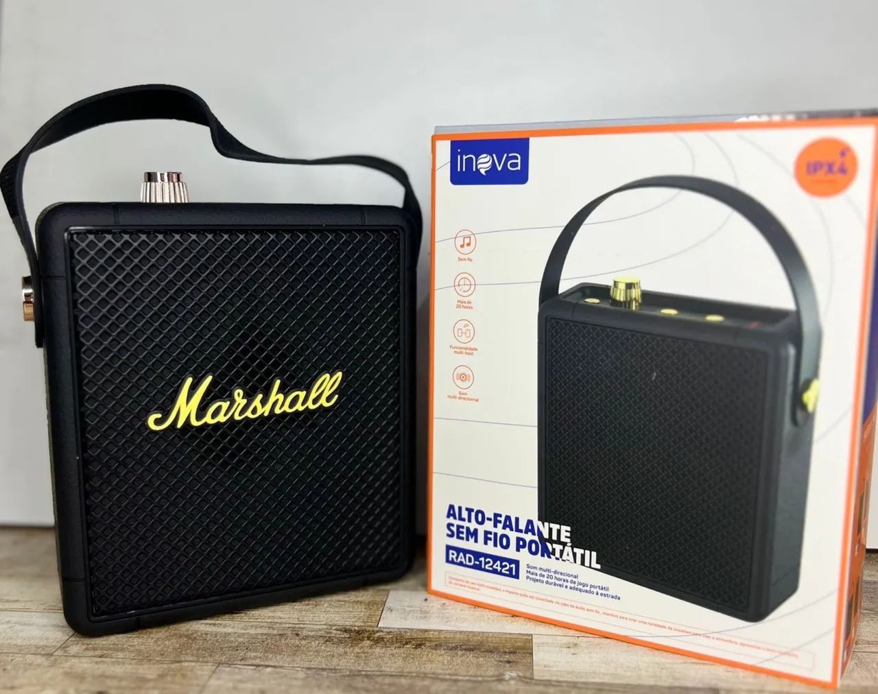 Caixinha Bluetooth Inova RAD-12421 Som potente e multi-direcional