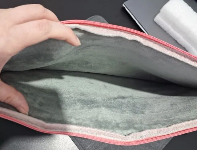 Capa de Notebook com Zíper e Bolso, Resistente, para Notebook de até 16" (Cor Rosa Mescla) - Foto 3