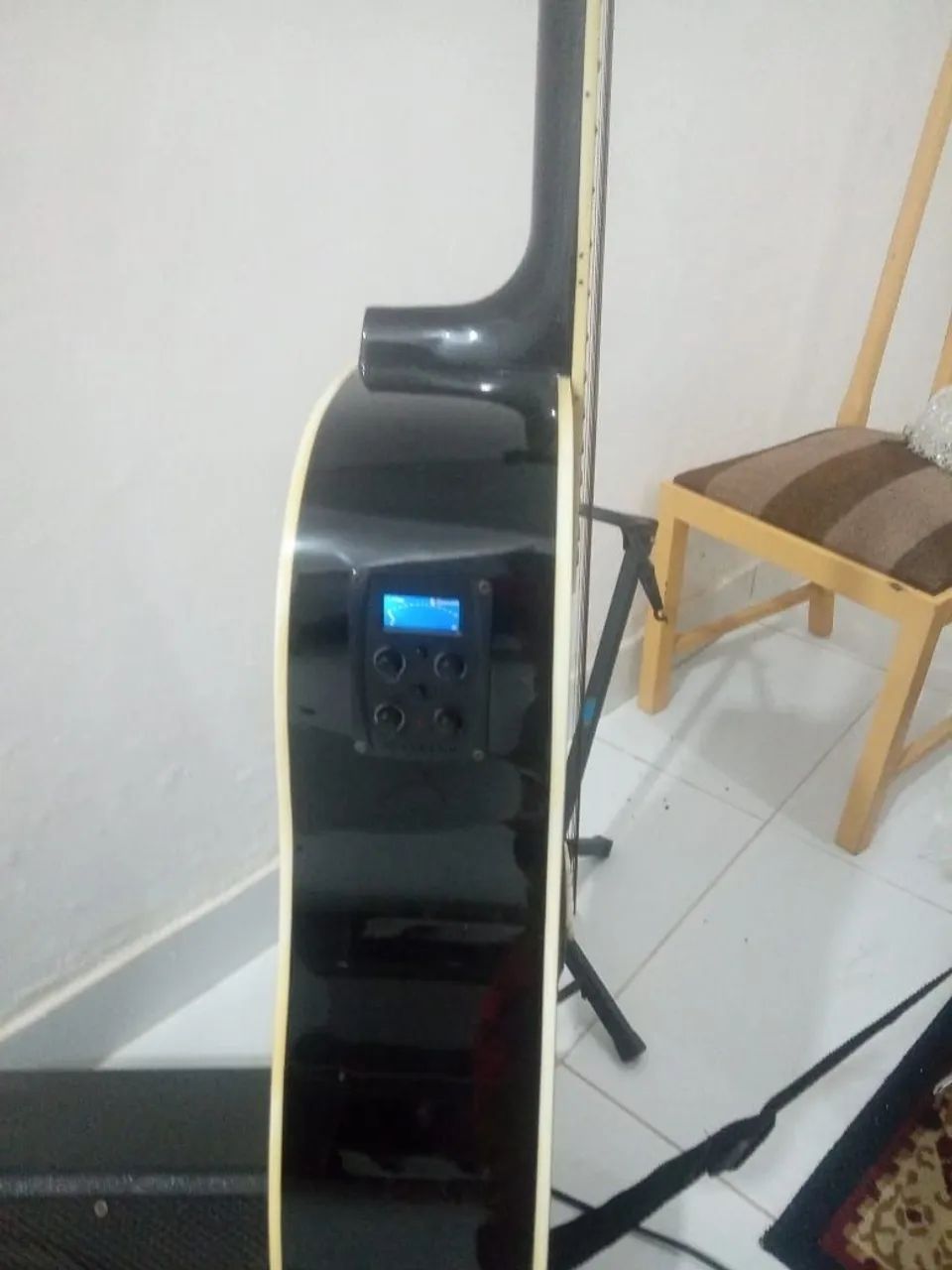 Violão elétrico + capa - Foto 3