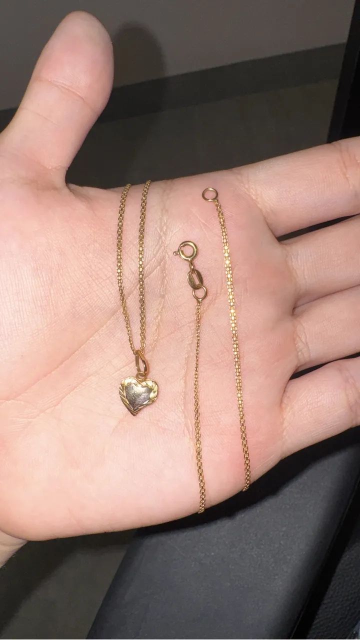 Colar feminino em ouro 18k 3g