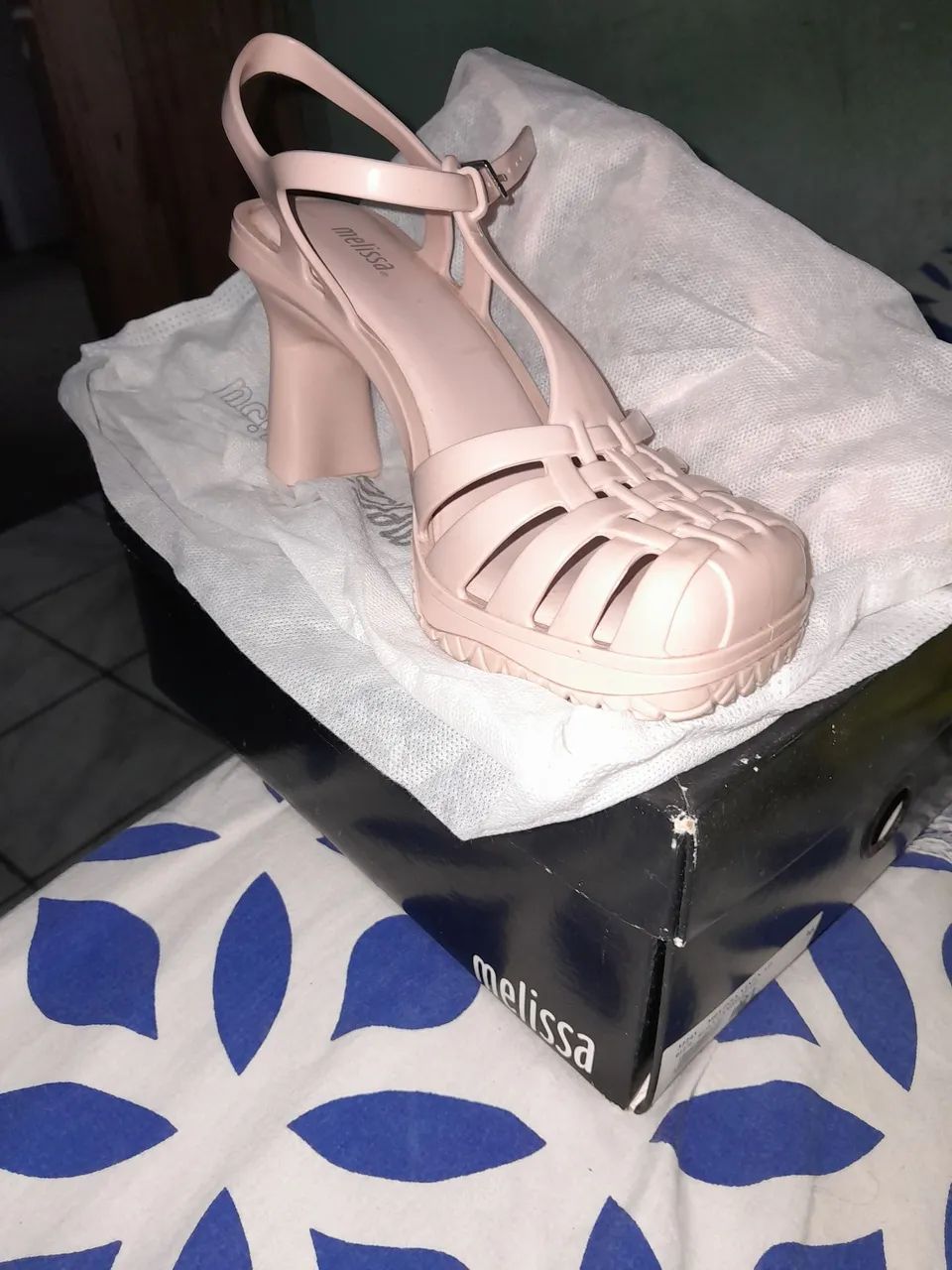 Sandália melissa vixen bege N36 - Foto 2