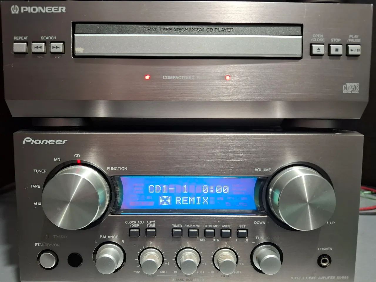Mini system pioneer rmx 9, md cd fm usado - Foto 5
