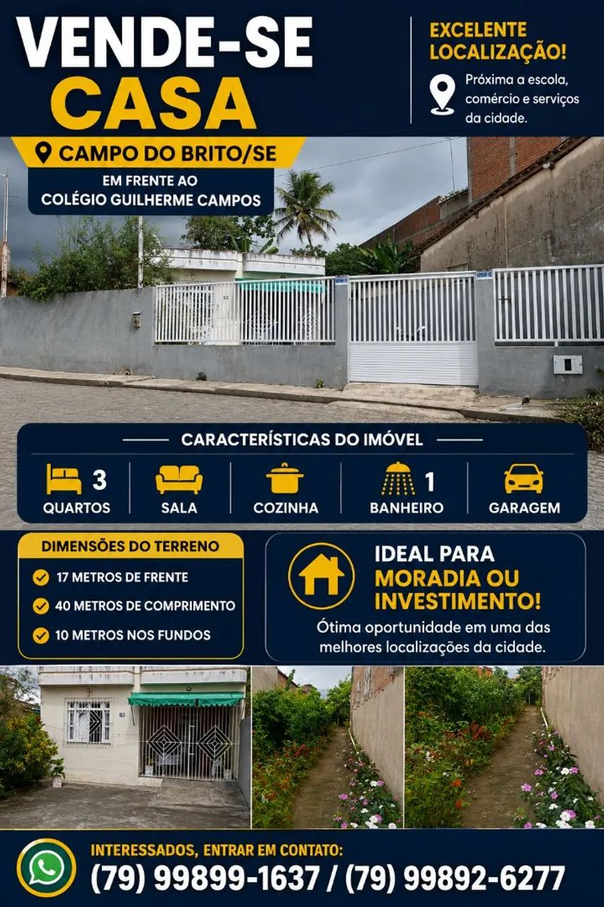 Casa em campo do Brito 