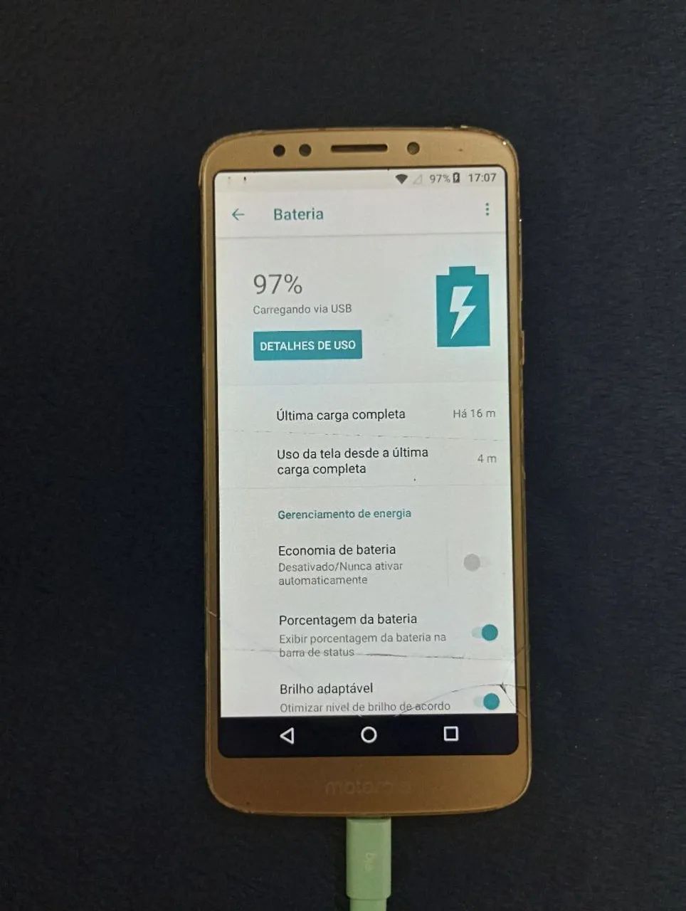 Moto E5 2GB RAM 32GB de Memória + Capinha Protetora - Usado - Foto 2
