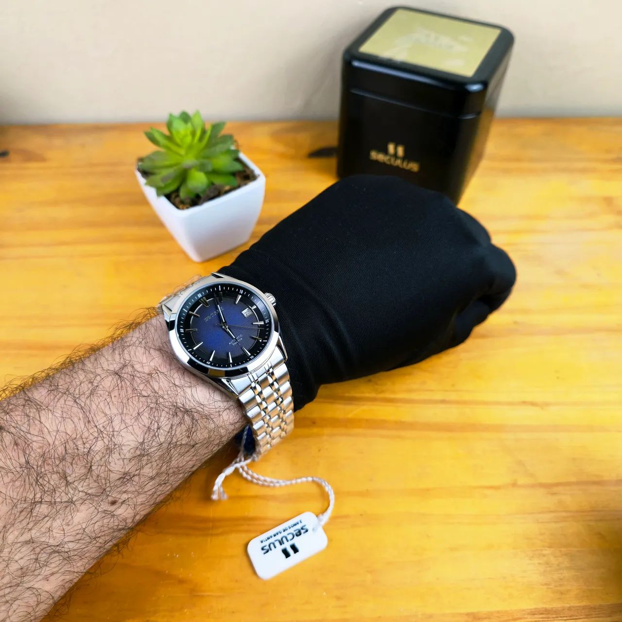 Relógio Seculus Automatic 40mm prata 2026 - Foto 2