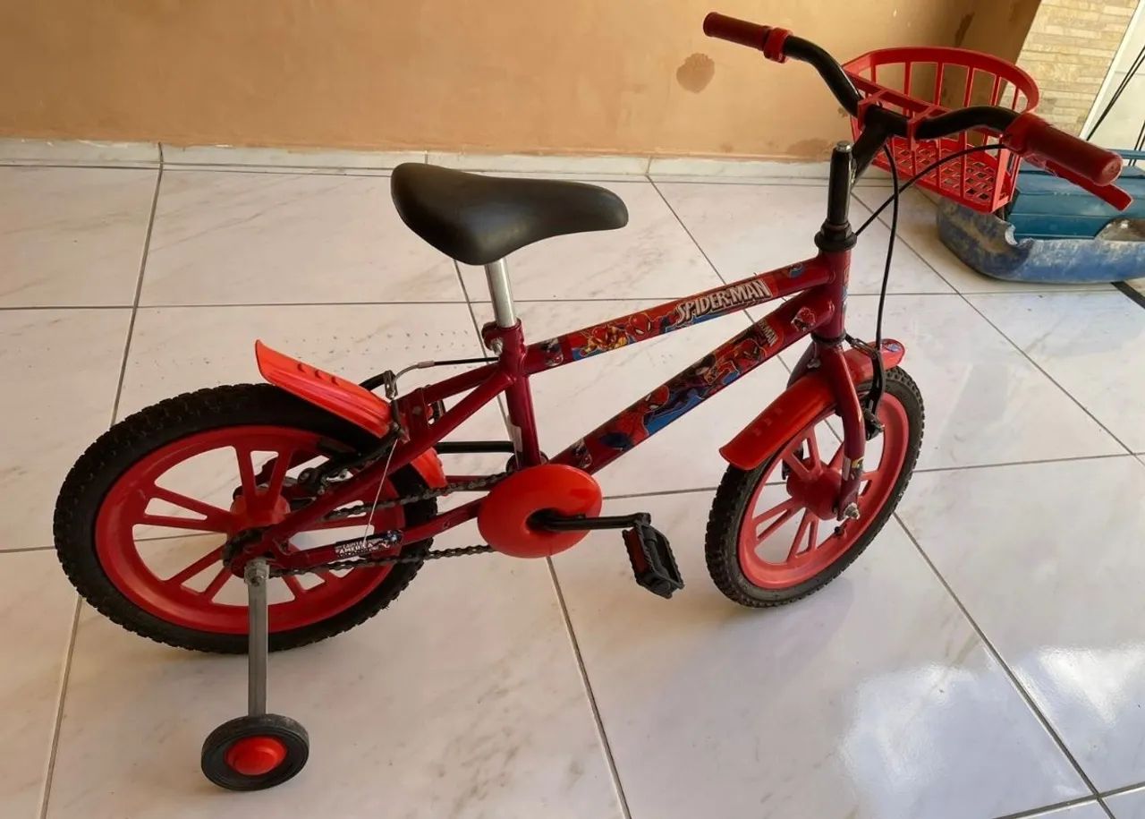 Bicicleta Spider-Man, Aro 16, infantil